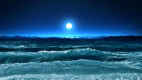 Image result for moon ocean picture | Travel wallpaper, Blue sea, Wallpaper