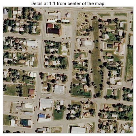 Aerial Photography Map of Poplar, MT Montana