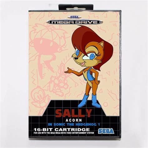 Sally Acorn In Sonic The Hedgehog 1 16 bit MD Game Card With Retail Box ...