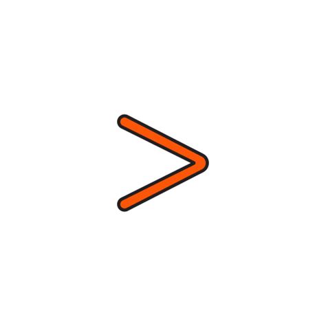 Less than symbol Generic Outline Color icon