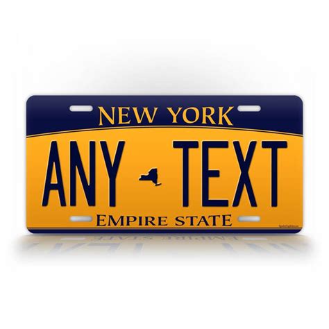 Personalized New York Custom License Plate – SignsAndTagsOnline