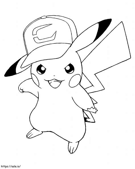 Great Pikachu coloring page