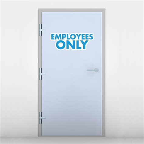 Employees Only Sign | Staff Only Sign | Sticker Genius