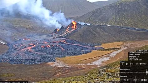 🔥 Time-Lapse of the Fagradalsfjall Volcanic Eruption in Iceland from ...