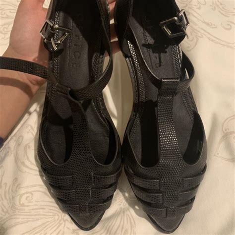 Office shoes/sandals Black Brand new Size 4 For more... - Depop