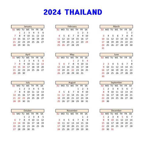 Public Holiday 2024 Thailand - Fina Orelle