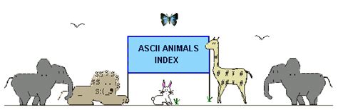 ASCII Art Gallery - Animals Index