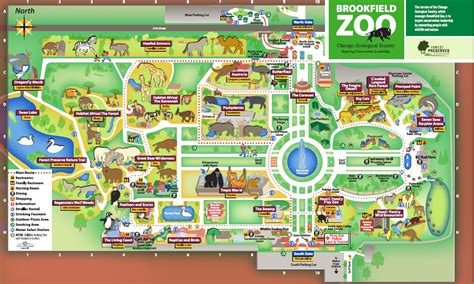 Chicago Zoological Society - Zoo Maps | Brookfield zoo, Zoo map, Zoo chicago