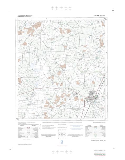 2826CB BRANDFORT Map by Chief Directorate: National Geo-spatial ...