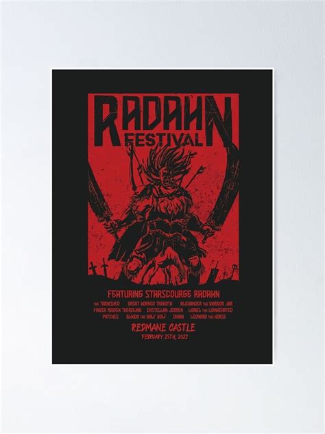 "Radahn Festival" Poster for Sale by leandrostach | Redbubble