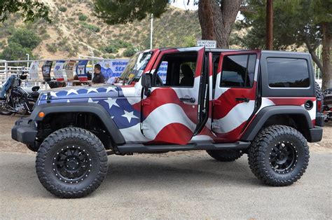 Jeep wrangler american flag mount