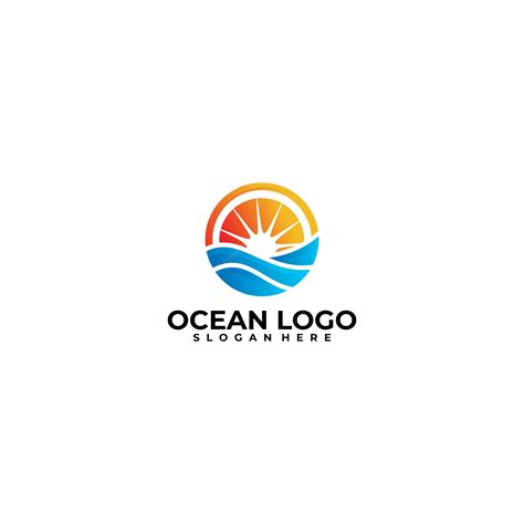 Premium Vector | Ocean logo icon vector design template