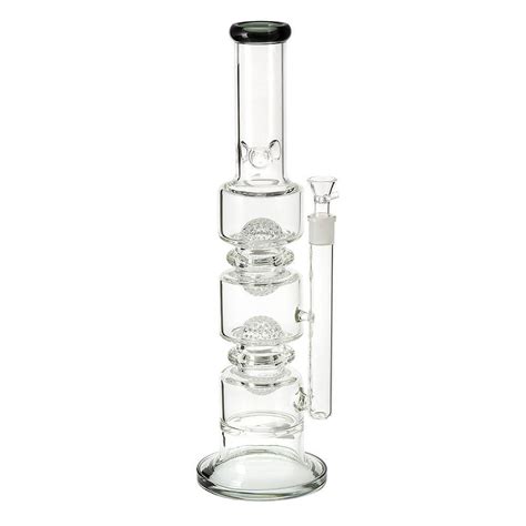 XL Disco – 18" Thick Glass Percolator Bong | Smoking Outlet