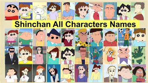 Shinchan All Characters Names - YouTube