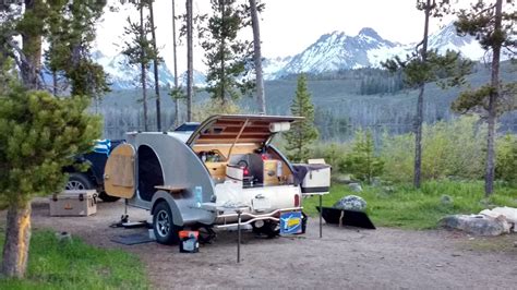 Camping Trailer, Travel Trailer, Sawtooth Mountains, Teardrop Camper ...