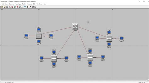 Tree topology - Riverbed(Opnet) simulation - YouTube