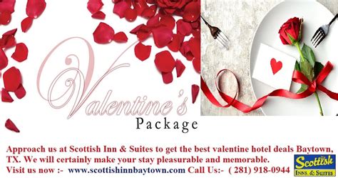 Select the Perfect Valentine Hotel Package to Save Your Money ~ Scottish Inn & Suites