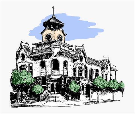 Old City Hall Gilroy Ca, HD Png Download - kindpng