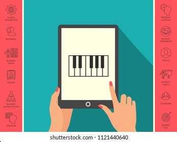 Piano Keyboard Icon Stock Vector (Royalty Free) 1121440640 | Shutterstock