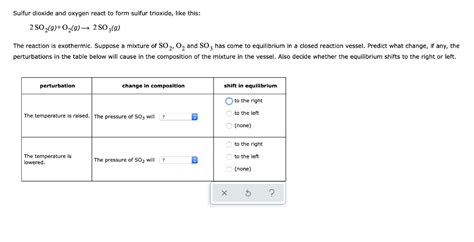 Solved Sulfur dioxide and oxygen react to form sulfur | Chegg.com