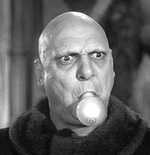 uncle fester light bulb | The addams family 1964, Addams family characters, Addams family