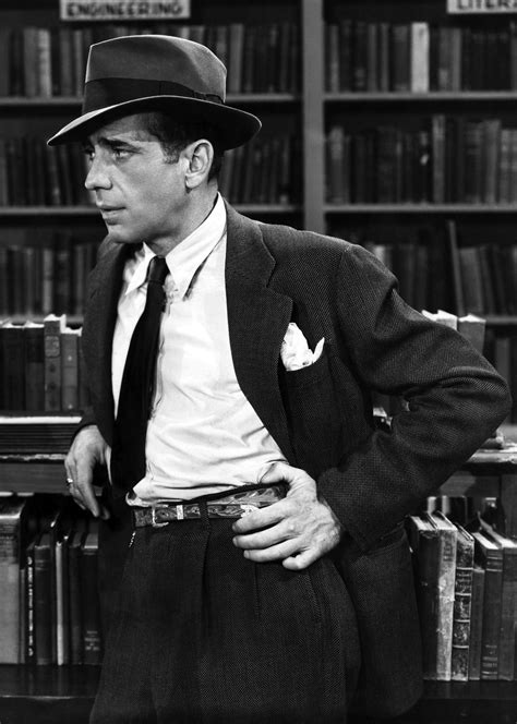 Bogart in The Big Sleep: Gray Birdseye Wool Suit » BAMF Style