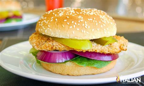 Baked Breaded Chicken Sandwiches - Oven or Grilling Recipe