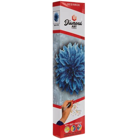 Blue Dahlia Diamond Art Beginner Kit | Hobby Lobby | 1868462