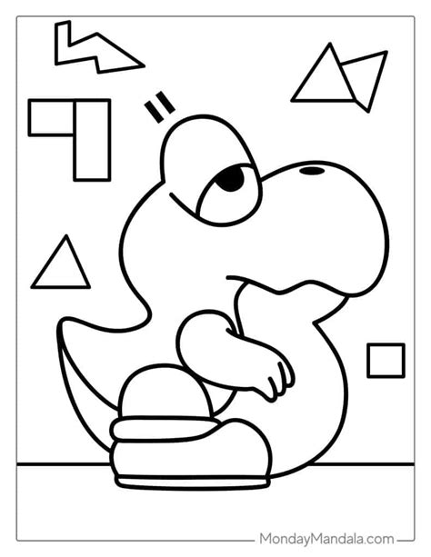 Printable Yoshi Coloring Pages