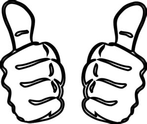 Two Thumbs Up Clip Art at Clker.com - vector clip art online, royalty ...