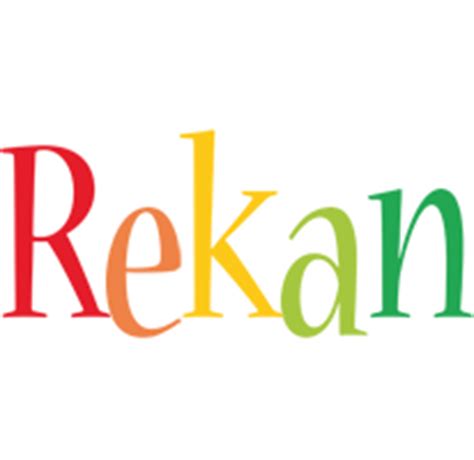 Rekan Logo | Name Logo Generator - Smoothie, Summer, Birthday, Kiddo, Colors Style