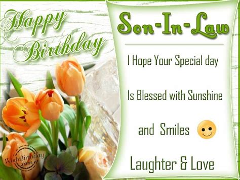 Quotes Birthday Wishes For Son In Law - ShortQuotes.cc