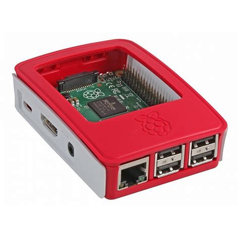 Raspberry Pi 3/3B+ Plastic Case (Red and White)