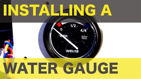 How to install a water level gauge in a boat - YouTube