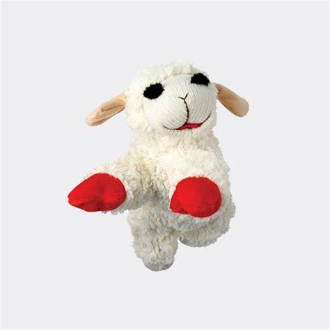 MultiPet MU48371 International 843140 Lamb Chop Plush Squeak Toy