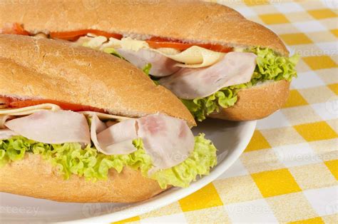 Ham and cheese sandwiches 23337319 Stock Photo at Vecteezy