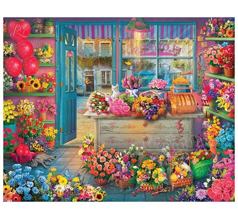 Springbok Flower Shop Puzzle 1000pcs - Puzzles Canada