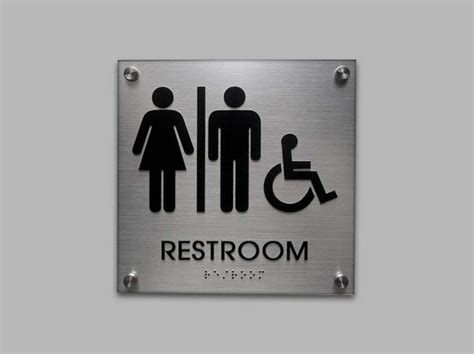 ADA Restroom Signs - ADA Bathroom Signs - Unisex Signs | Ada restroom ...