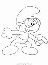 Brainy Smurf Coloring Page For Kids  Free The Smurfs Printable sketch template