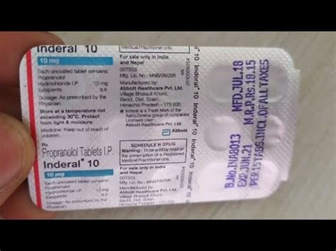 Inderal Capsule Use & Side Effects - Propranolol Tablet Precautions & Side Effects - All Detail ...