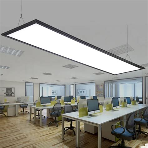 modern Black LED Panel Light Panel Light led integrated ceiling lamp ...