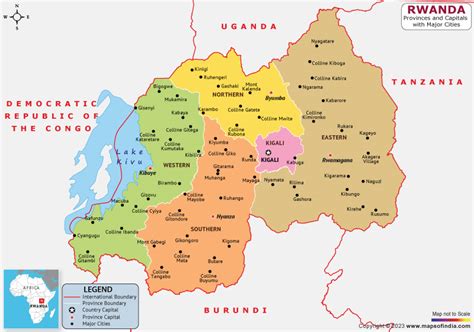 Rwanda Map | HD Political Map of Rwanda