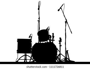 Great Drum Set Rock Band On Stock Vector (Royalty Free) 1111726811