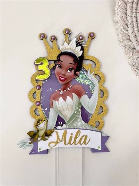 Tiana Cake Topper Tiana Party Decorations Tiana Birthday - Etsy