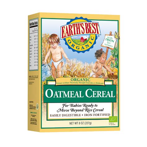 Earth’s Best Organic Whole Grain Oatmeal Cereal 227g/pc – IKO Green