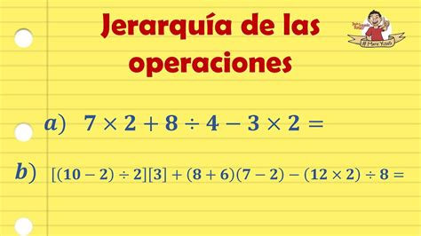 Jerarquía de las operaciones. Explicación a detalle de dos ejemplos - YouTube