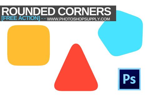 (FREE) Rounded Corners Photoshop - Photoshop Supply