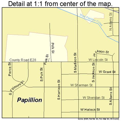 Papillion Nebraska Street Map 3138295