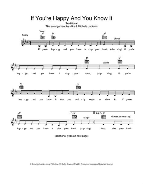 Alfred B. Smith "If You're Happy And You Know It" Sheet Music Notes | Download Printable PDF ...