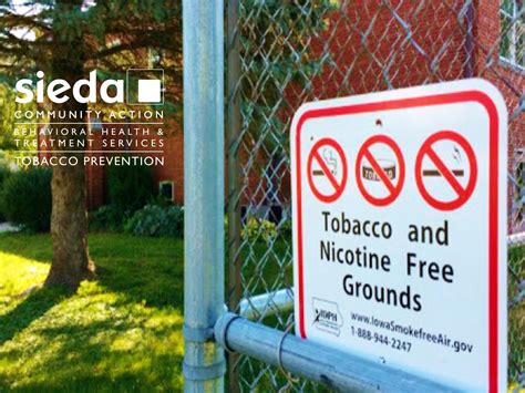 New Tobacco-Free/Nicotine-Free Policy in the Area - Sieda Community Action